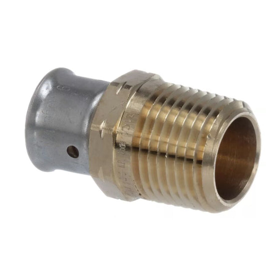 1/2" Viega Bronze Straight Adapter - Pex Press - #29197