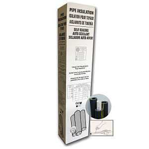 Pipe Insulation Self-Sealing 6' x 2-1/8" ID - Tundra - #32217