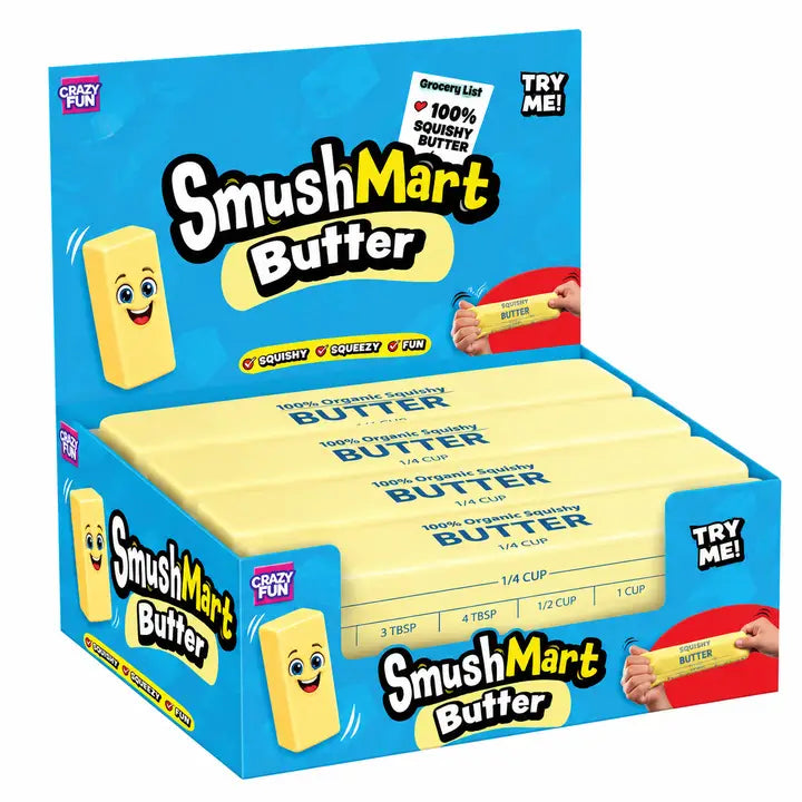 Smushmart Giant Butter Squishy Squeeze Toy - 15"