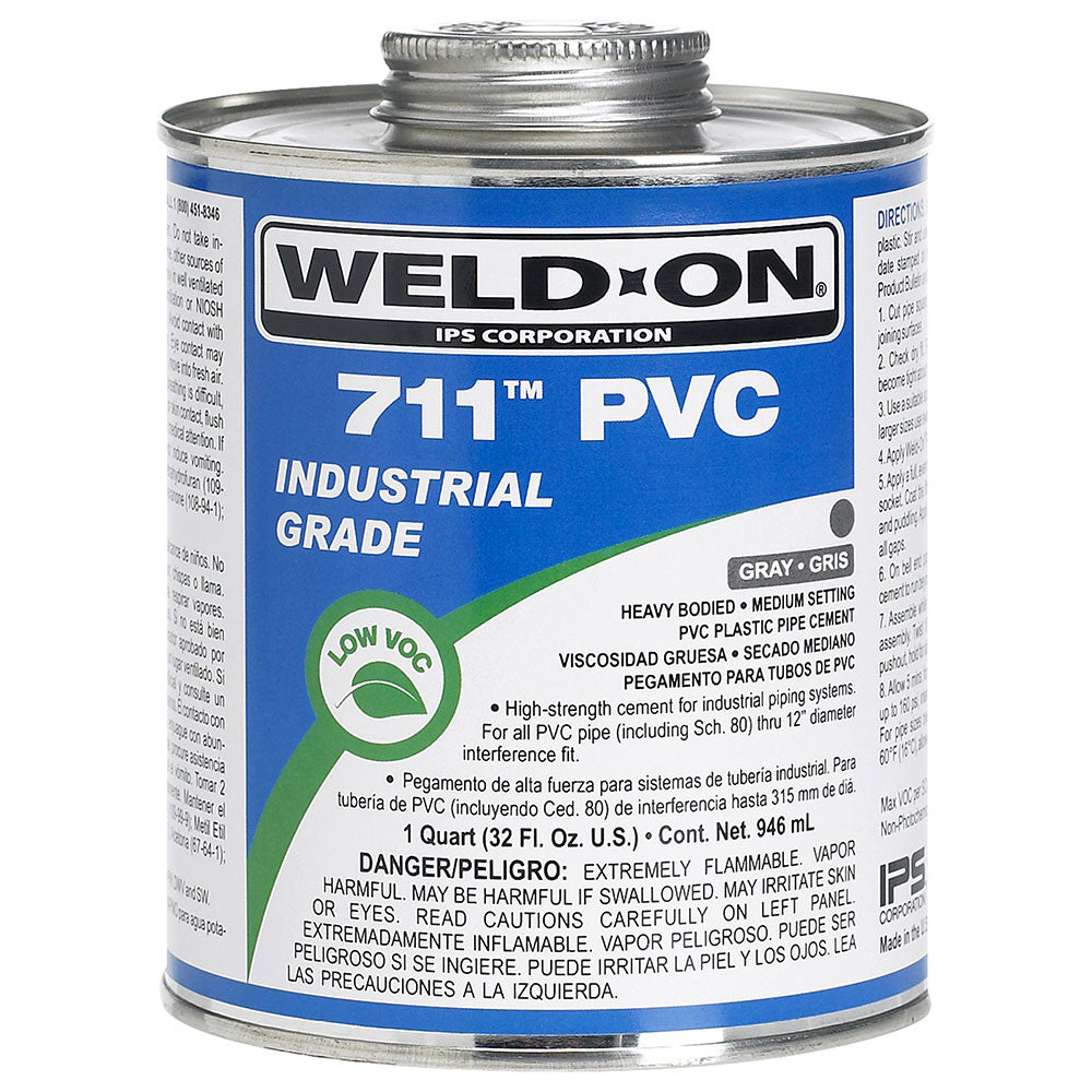 711 PVC Glue - Gray - 1/2 Pint - #16380