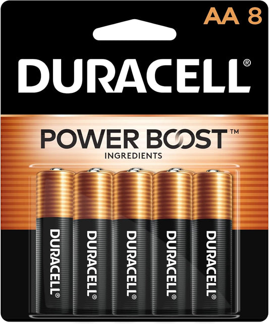 Batteries Alkaline AA - 8 Pack - Duracell - #19843