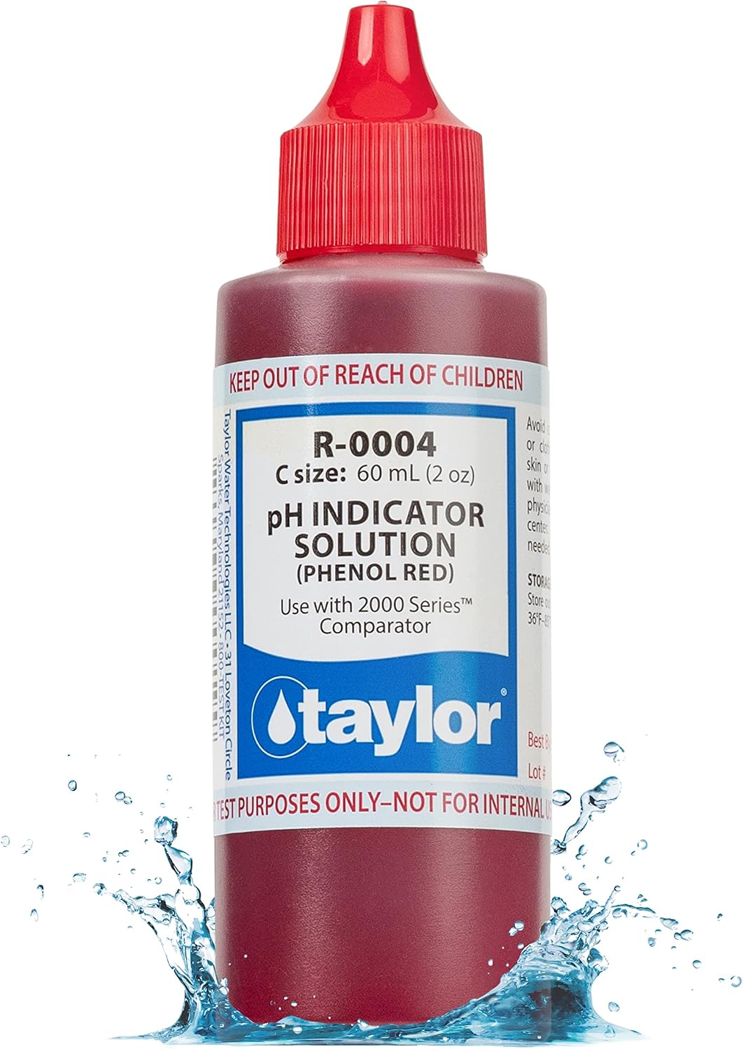 Reagent #4 Phenol Red - 2 Oz - TAY-45-1019 - #9978