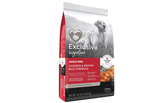 Dog Food Chicken & Brown Rice Adult - 30 Lbs - Red - Exclusive Signature - #8647