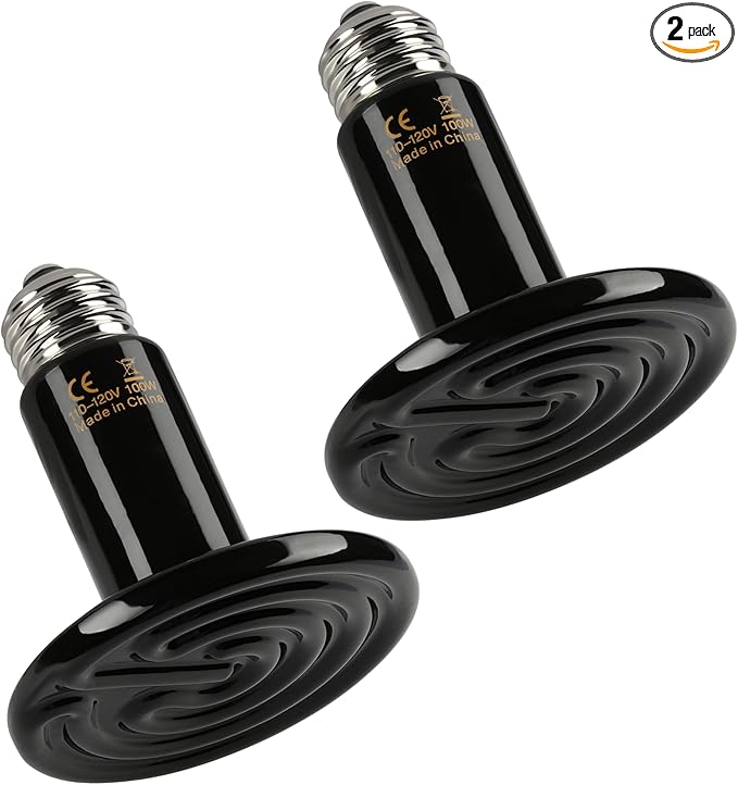 Ceramic Heat Emitter - 2 Pack - 100 Watt - Simple Deluxe - #32395