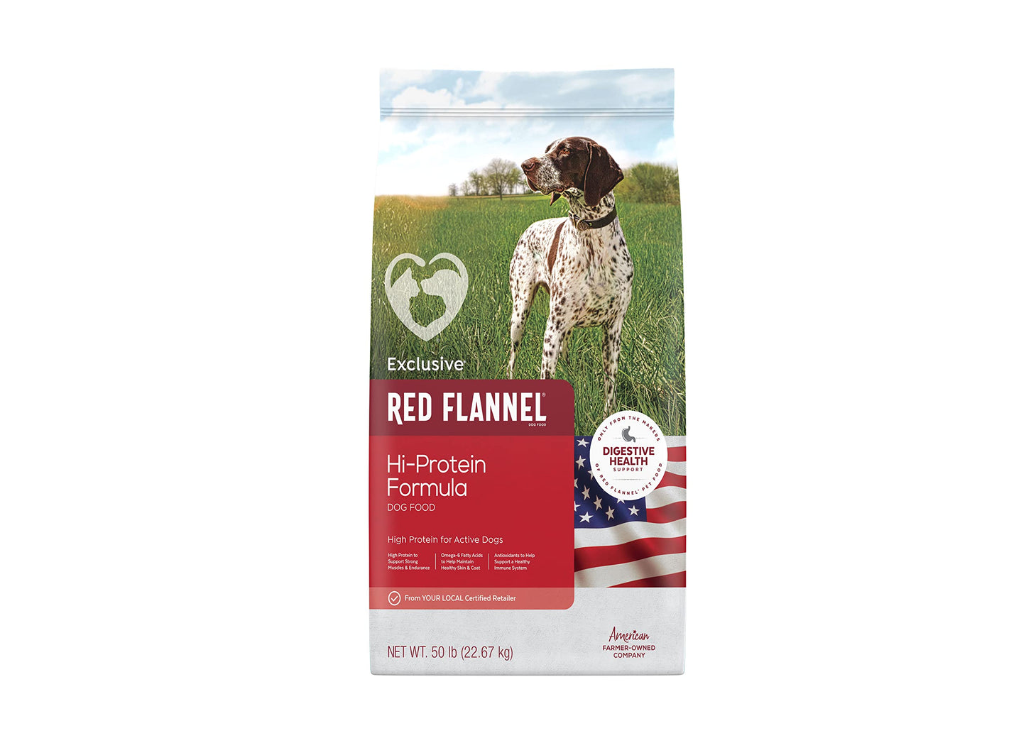 Dog Food Hi Protein Formula - 40 Lbs - Red - Red Flannel - #10612