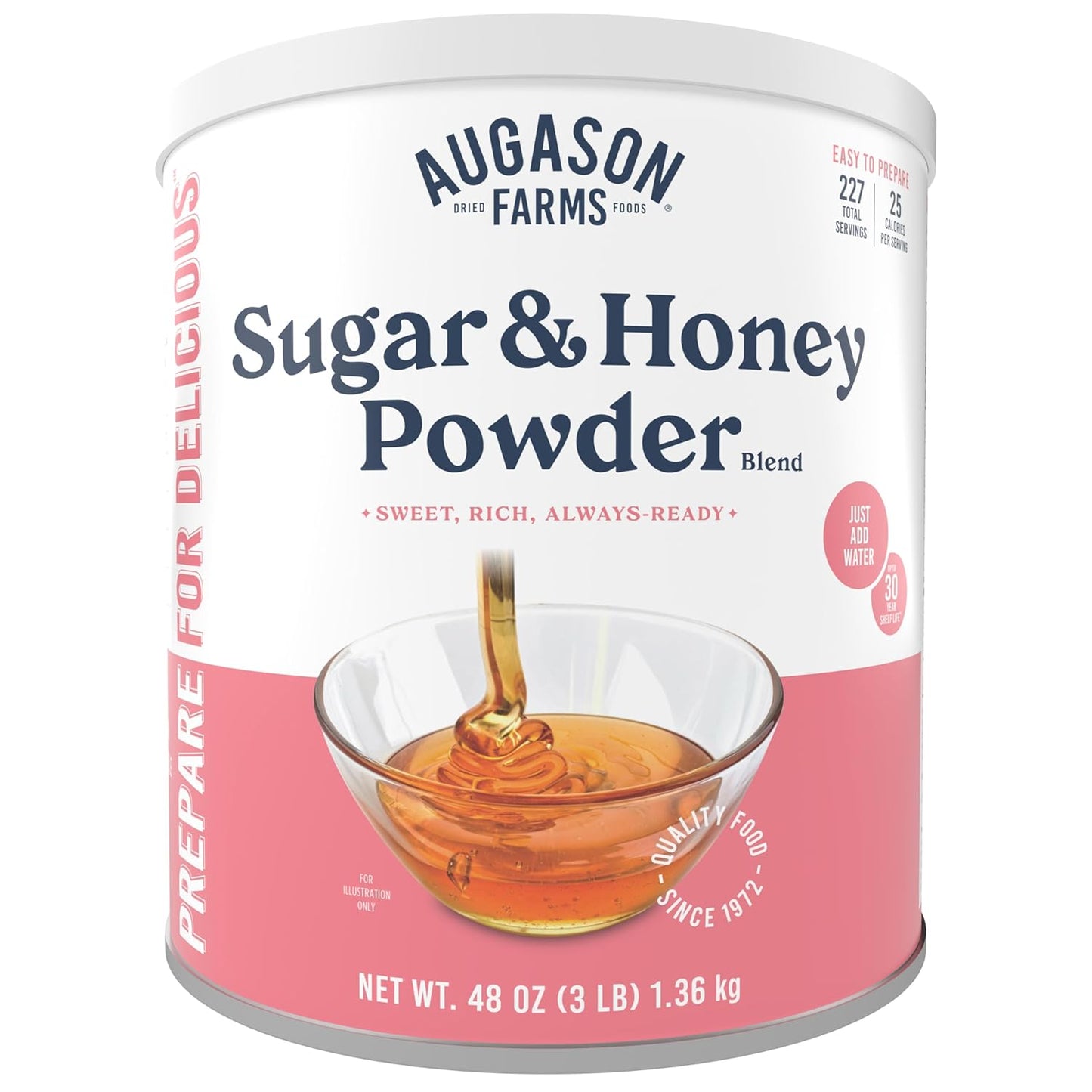 Sugar & Honey Blend Powder - 48 Ounces - Augason Farms - #19581