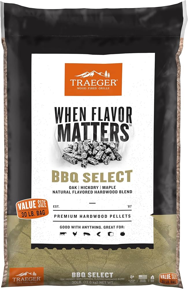 BBQ Select Value Bag Traeger Pellets - 30 Lbs - PEL359 - #29294