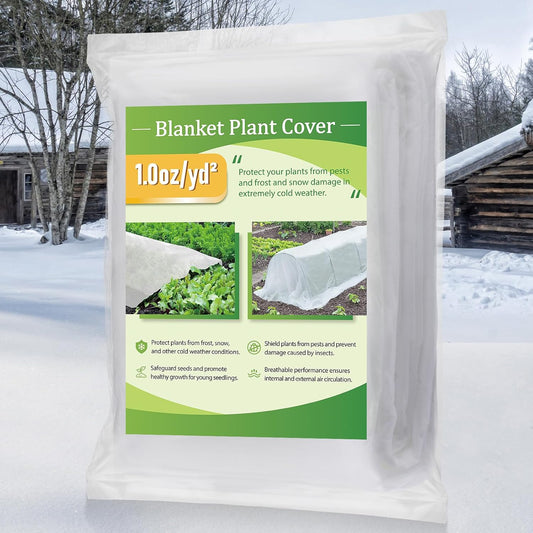 Frost Blanket / Frost Cloth - Plant Cover Freeze Protection - 10' x 30' - White - #32464