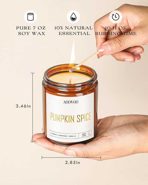 Fall Scented Candle - 7 oz - AOOVOO - #33317
