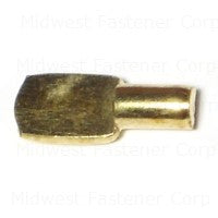 Shelf Support Spoon 5mm Hole - Brass-Plated - 5mm - #23621