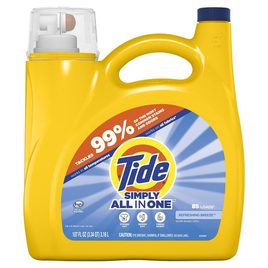 Detergent Laundry Tide Simply - 107 oz - 85 Loads - #29469