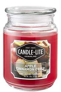 Candle Apple Cinnamon Crisp - Red - 18 oz - #28443