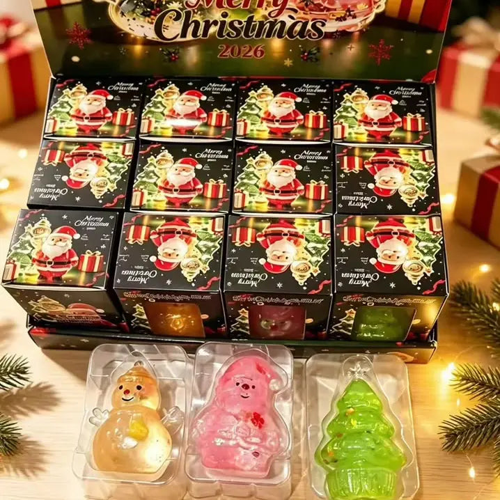 Christmas Maltose - Santa - Snowman - Christmas Tree Squishy Squeeze Toy