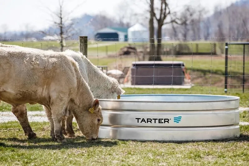 Round Galvanized Water Tank - Trough - 700 Gallons - 8'x2' - #32235