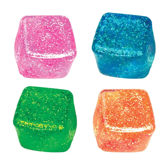 Fun Doh Glow-in-the-Dark Sparkle Cube Squishy Squeeze Toy - #33258