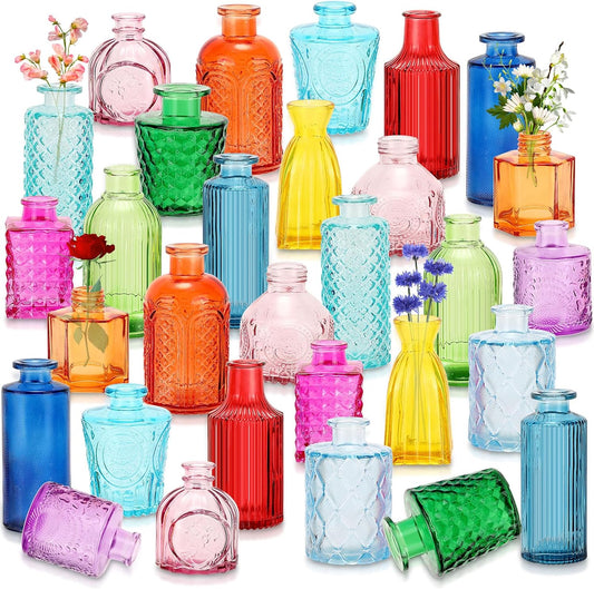 Plant in a Vintage Colored Jar - #32822