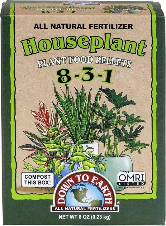 Houseplant Plant Food Pellets - 8-3-1 - Down to Earth - 8 oz