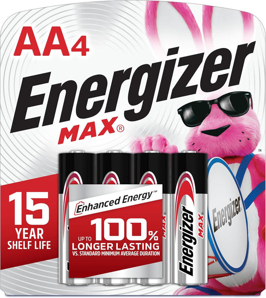 Batteries Alkaline AA - 4 Pack - Energizer - #31559
