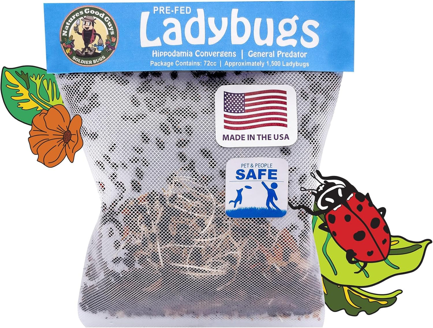 Live Ladybugs - 1500 Count - Natures Good Guys - #6214