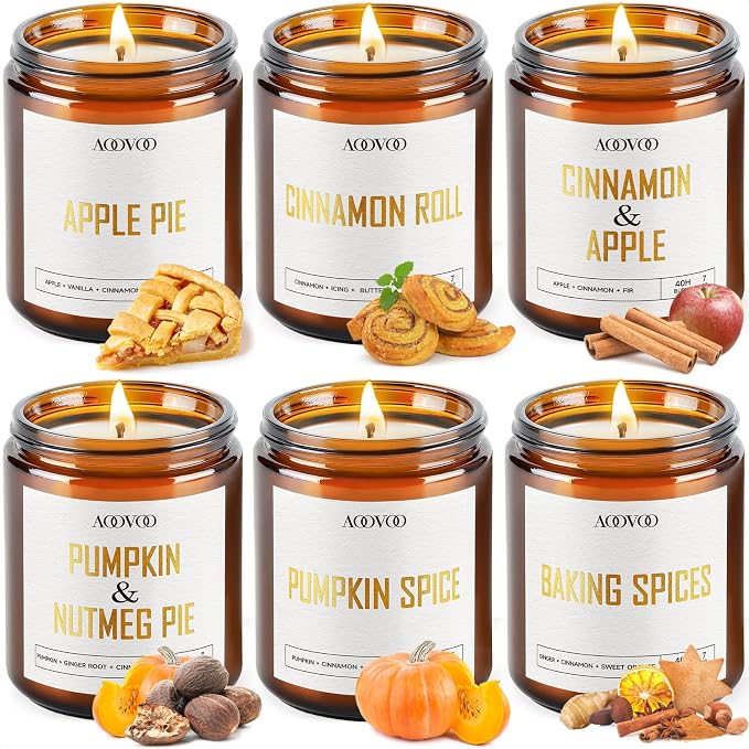 Fall Scented Candle - 7 oz - AOOVOO - #33317