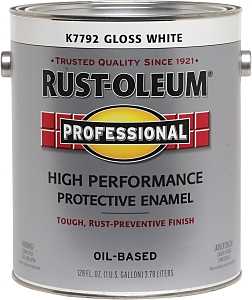 Rust-Oleum Paint - Oil-Based Gloss White - 1 Gallon - #22257