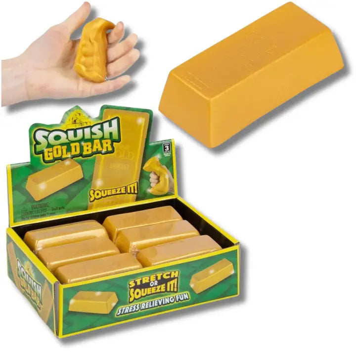 Golden Bar Stretch & Squishy Squeeze Toy - #33049