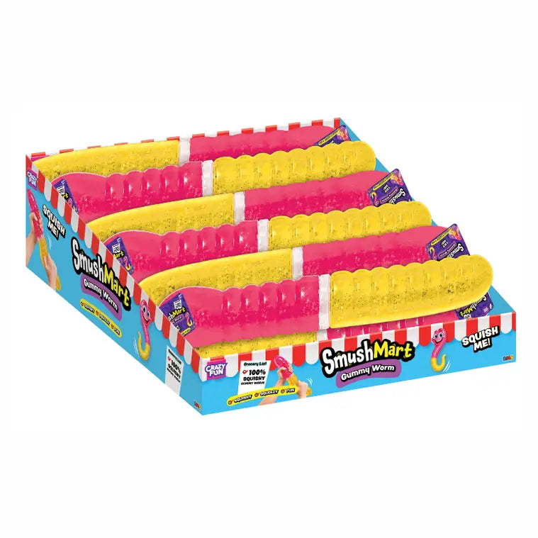 Smushmart Giant Gummy Worm Squishy Squeeze Toy - 15"