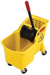 Mop Bucket & Wringer Tandem Bucket - Yellow - 31 Quart - #32448