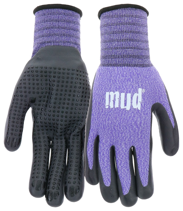 Gloves Nitrile Violet Knit Mud - S / M - #30310