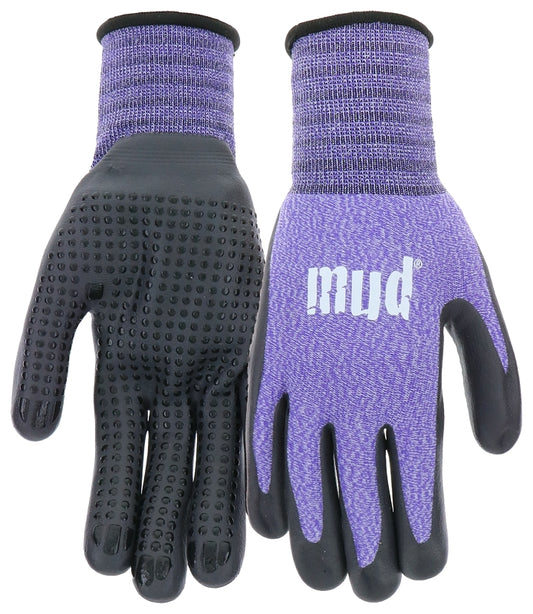 Gloves Nitrile Violet Knit Mud - S / M - #30310