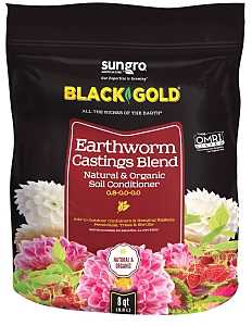 Earthworm Castings Blend Soil Conditioner - Black Gold - 8 Quart - #16361