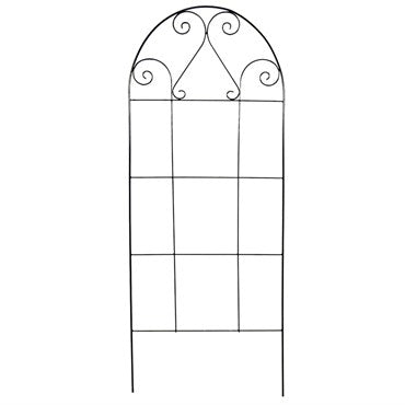 Black Scroll Trellis - Metal - 65"x25" - #30887
