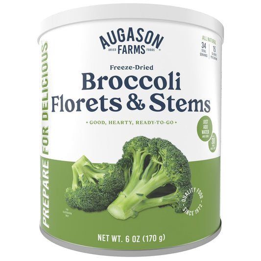Broccoli Florets & Stems - 6 oz - Augason Farms - #19652