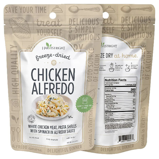 Freeze Dried Chicken Alfredo  - NET WT. 2 oz - Harvest Right - #32694