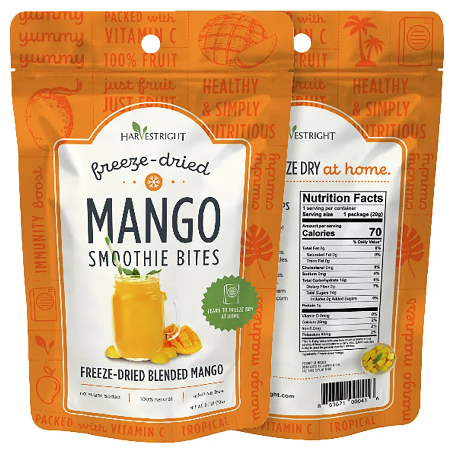 Freeze Dried Mango Smoothie Bites  - NET WT. .7 oz - Harvest Right - #32698