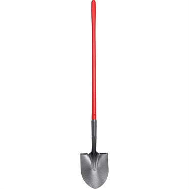 Round Point Shovel - Hollow Back - Fiberglass - 48" - #16089