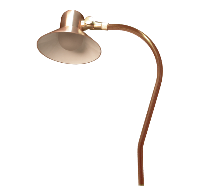 Copper Canterbury Path Light - 25' Wire Lead - #12550