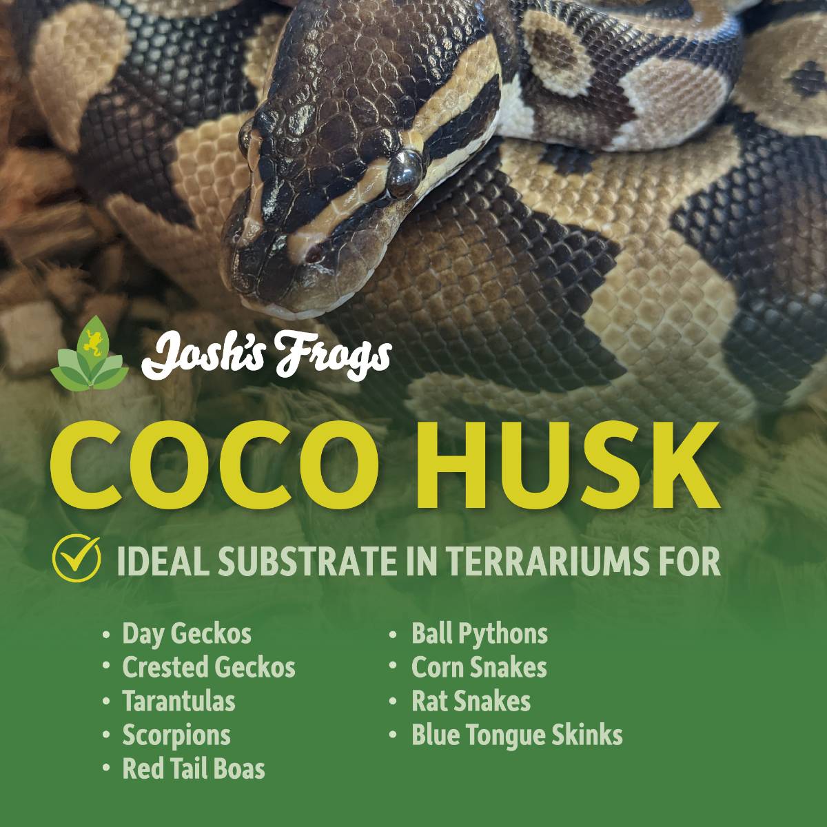 Josh's Frogs Coco Husk Block - 4.5 kg/38 qts - #32238
