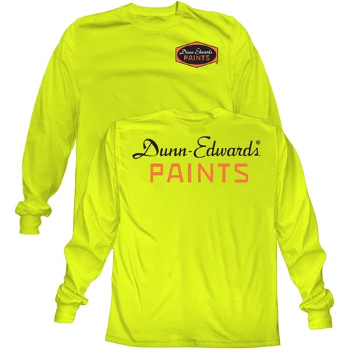 Long Sleeve Neon Yellow Dunn Edwards Shirt - X-Large - #28605