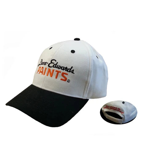 White Dunn Edward Cap - White & Orange - #18857