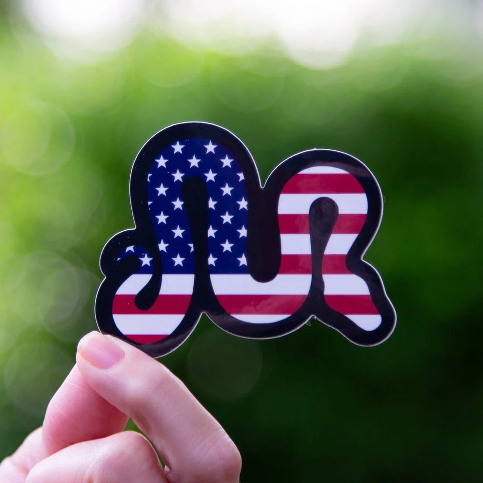 Sticker America Snake MorphMark - Snake Flag