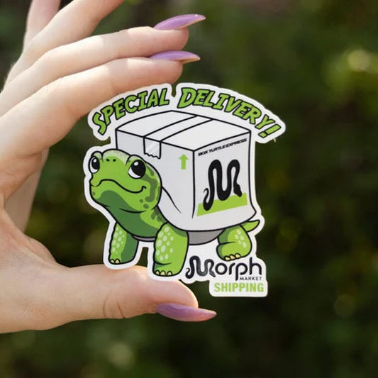 Special Delivery Morph Market Shipping Turtle Sticker - #32445
