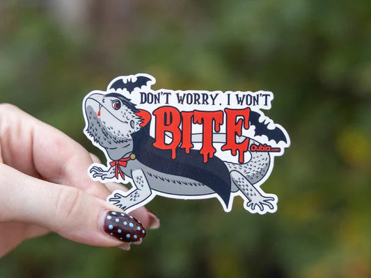 Don't Worry. I Won't Bite Sticker - #32496