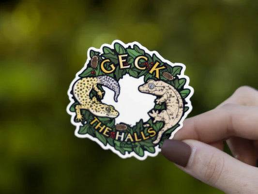 Geck the Halls Sticker - Die-Cut - #32498