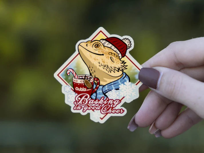 Good Cheer Beardie Sticker - Die-Cut - #32502