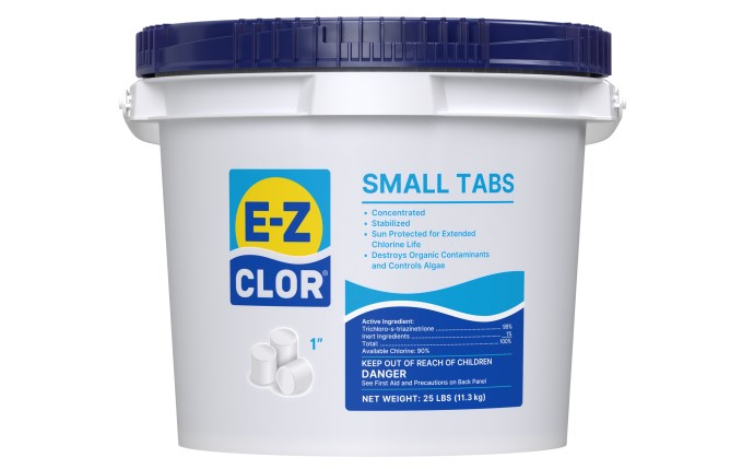 1" Small Tabs EZ-Clor Chlroine Tablets - 25 Lbs - EZC-50-1525 - #29497