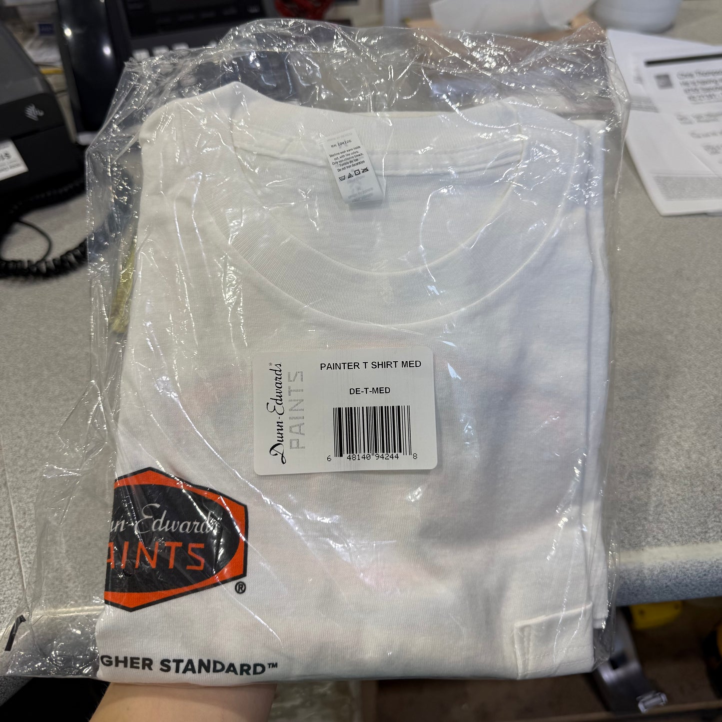 Short Sleeve White Dunn Edwards Shirt - Medium - #28607
