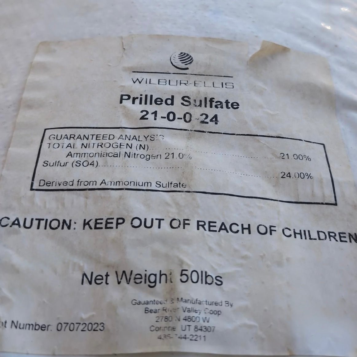 Perfection Prilled Sulfate 21-0-0-24 - 50 Lbs - #33234