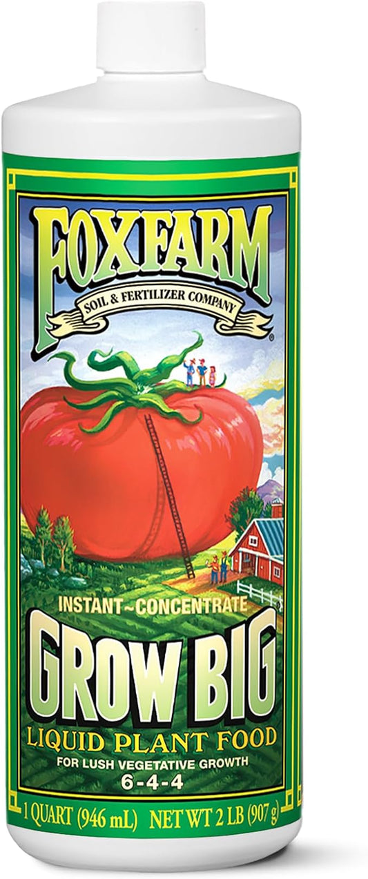 Plant Food Grow Big - 6-4-4 - 1 Quart - #10505