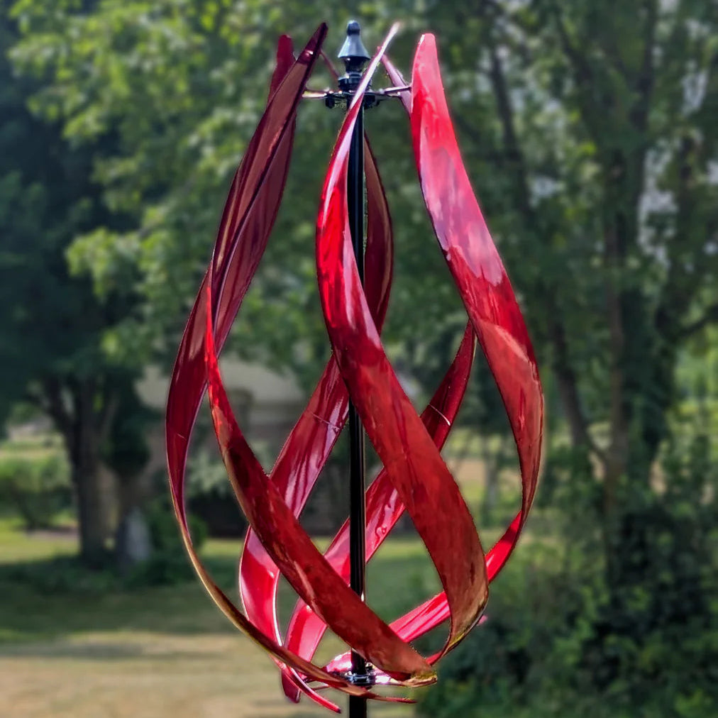 Red Luminous Stratus - Wind Spinner - Marshall - 17"w x 31"h - #32773